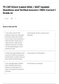 TF-CBT EXAM &lpar;Latest 2026 &sol; 2027 Update&rpar; Questions and Verified Answers &vert; 100&percnt; Correct &vert; Grade A&plus;