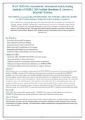 WGU D293 Pre-Assessment&colon; Assessment And Learning Analytics Package deal 2026 