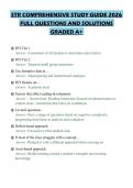 STR COMPREHENSIVE STUDY GUIDE 2026&NewLine;FULL QUESTIONS AND SOLUTIONS&NewLine;GRADED A&plus;