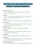 STR FINAL TEST 2026 QUESTIONS WITH&NewLine;CORRECT ANSWERS GRADED A&plus;