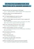 STR PRACTICE EXAMINATION 2026&NewLine;QUESTIONS WITH ANSWERS GRADED A&plus;