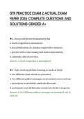STR PRACTICE EXAM 2 ACTUAL EXAM&NewLine;PAPER 2026 COMPLETE QUESTIONS AND&NewLine;SOLUTIONS GRADED A&plus;