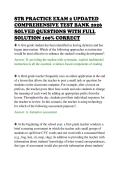 STR PRACTICE EXAM 2 UPDATED&NewLine;COMPREHENSIVE TEST BANK 2026&NewLine;SOLVED QUESTIONS WITH FULL&NewLine;SOLUTION 100&percnt; CORRECT