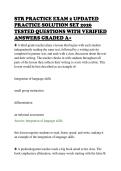 STR PRACTICE EXAM 2 UPDATED&NewLine;PRACTICE SOLUTION SET 2026&NewLine;TESTED QUESTIONS WITH VERIFIED&NewLine;ANSWERS GRADED A&plus;&NewLine;