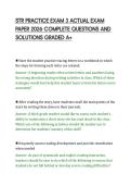 STR PRACTICE EXAM 3 ACTUAL EXAM&NewLine;PAPER 2026 COMPLETE QUESTIONS AND&NewLine;SOLUTIONS GRADED A&plus;