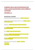 CARDIOVASCULAR SYSTEMUPDATED &NewLine;AND LATEST QUESTIONS AND CORRECT &NewLine;ANSWERS  &NewLine;GRADED A&plus;