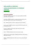 HOSA MEDICAL ASSISTING &NewLine;&vert;UPDATED QUESTIONS AND VERIFIED &NewLine;ANSWERS &NewLine;GRADED A&plus; 