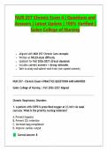 NUR 257 Chronic Exam 4 &vert; Questions and Answers &vert; Latest Update &vert; 100&percnt; Verified &vert;Galen College of Nursing