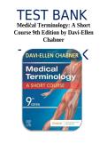 Test Bank Medical Terminology A Short Course 9th Edition Davi-Ellen Chabner ISBN 9780323479912 Complete Chapter Questions Answers and Rationales