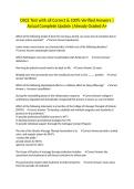 OSCE Test with all Correct & 100&percnt; Verified Answers &vert;Actual Complete Update &vert;Already Graded A&plus;