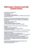 EDSE Chapter 3 Questions Exam With Complete Answers