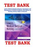 Test Bank for Lewis's Medical-Surgical Nursing&colon; Assessment and Management of Clinical Problems&comma; 12th Edition by Harding&comma; Kwong&comma; Hagler & Reinisch - Complete Verified - Latest Update 2026