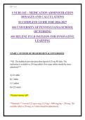NURS 165 MEDICATION ADMINISTRATION DOSAGES & CALCULATIONS COMPLETE GUIDE 2026-2027