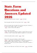 State Farm Questions and Answers Updated 2026 