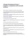 Lifespan Development Exam 1 Chapters 1-5 Questions with Accurate Answers