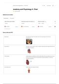Anatomy and Physiology II Final Exam Review Complete Study Guide and Exam Preparation