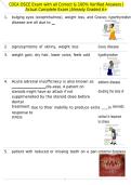 CDCA OSCE Exam with all Correct & 100&percnt; Verified Answers &vert;Actual Complete Exam &vert;Already Graded A&plus;