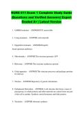 NURS 611 Exam 1 Complete Study Guide &NewLine;&lpar;Questions and Verified Answers&rpar; Expert &NewLine;Graded A&plus; &vert; Latest Version 