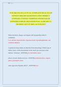 NUR 2063 EXAM 2 ACTUAL COMPLETE REAL EXAM &NewLine;NEWEST 2026-2027 QUESTIONS AND CORRECT &NewLine;ANSWERS &lpar; EXPERT VERIFIED AND DETAILED &NewLine;ANSWERS&rpar; FOR QUARANTEED PASS &vert; ALREADY A&plus; &NewLine;GRADED &vert; GET IT 100&percnt; ACCURATE&excl;&excl;