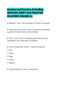 Structure and Function of the Body&NewLine;UPDATED SCRIPT 2026 PRACTICE&NewLine;SOLUTIONS GRADED A&plus;&NewLine;