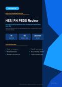 HESI RN PEDS Review 50 Original Study Questions Actual Exam 2026&sol;2027 &ndash; Complete Exam-Style Questions &vert; 100&percnt; Verified Rationales &ndash; Pass Guaranteed &ndash; A&plus; Graded