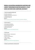 PAYROLL ACCOUNTING EXAMINATION QUESTIONS AND &NewLine;CORRECT ANSWER&EXPLANATION&vert;GRADED A&plus; STUDY &NewLine;GUIDE