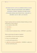 NUR 2063 EXAM 3 ACTUAL COMPLETE REAL EXAM &NewLine;NEWEST 2026-2027 QUESTIONS AND CORRECT &NewLine;ANSWERS &lpar; EXPERT VERIFIED AND DETAILED &NewLine;ANSWERS&rpar; FOR QUARANTEED PASS &vert; ALREADY A&plus; &NewLine;GRADED &vert; GET IT 100&percnt; ACCURATE&excl;&excl;