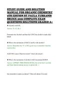 STUDY&lowbar;GUIDE&lowbar;AND&lowbar;SOLUTION&lowbar;MANUAL&lowbar;FOR&lowbar;ORGANIC&lowbar;CHEMISTRY&lowbar;9TH&lowbar;EDITION 