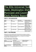 2026&sol;2027 The Elite Washington State Municipal & County Clerk Test Bank &vert; PRA&comma; OPMA & RCW Mastery &lpar;19&plus; Complex Q&A&rpar;