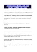 Jurispurdence dental exam  with correct answers 100&percnt; 2026