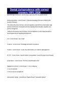 Dental Jurisprudence with correct answers 100&percnt; 2026