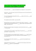 CALA TEST NEW JERSEY 2026-2027 EXAM QUESTIONS AND CORRECT ANSWERS