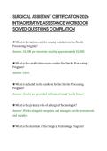 SURGICAL ASSISTANT CERTIFICATION 2026&NewLine;INTRAOPERATIVE ASSISTANCE WORKBOOK&NewLine;SOLVED QUESTIONS COMPILATION&NewLine;