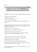 NSG 6020 3P Latest Comprehensive 3P Exam Practice Questions and Verified Answers