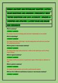 HUMAN ANATOMY AND PHYSIOLOGY CHAPTER 1 ACTUAL&NewLine; EXAM QUESTIONS AND ANSWERS &vert;FREQUENTLY MOST&NewLine; TESTED QUESTIONS AND 100&percnt; ACCURATE &vert; GRADED A&plus;&NewLine; &lpar;VERIFIED AND UPDATED &rpar; &vert;LATEST EXAM AND BRAND &NewLine;NEW VERSION&excl;&excl;&excl;&excl;&NewLine;