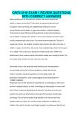 CAFS 3140 EXAM 1 REVIEW QUESTIONS WITH CORRECT ANSWERS