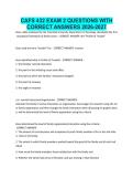 CAFS 432 EXAM 2 QUESTIONS WITH CORRECT ANSWERS 2026-2027&period;