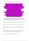 WGU D311 Microbiology Objective Assessment &ndash; Comprehensive Final Exam Study Guide and Practice Review