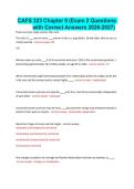 CAFS 323 Chapter 9 &lpar;Exam 2 Questions with Correct Answers 2026-2027&rpar;&period;