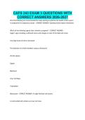 CAFS 243 EXAM 3 QUESTIONS WITH CORRECT ANSWERS 2026-2027