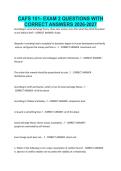 CAFS 101- EXAM 2 QUESTIONS WITH CORRECT ANSWERS 2026-2027&NewLine;