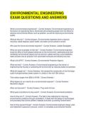 ENVIRONMENTAL ENGINEERING EXAM QUESTIONS AND ANSWERS&NewLine;