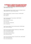 CA BRANCH 2 OPERATOR EXAM QUESTIONS WITH CORRECT ANSWERS 2026-2027