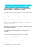 CA BRANCH 2 OPERATOR EXAM &lpar;QUESTION 9 & 10&rpar; WITH CORRECT ANSWERS 2026-2027&period;