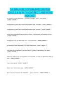 CA BRANCH 2 OPERATOR COURSE &lpar;QUIZ 5 & 6&rpar; WITH CORRECT ANSWERS 2026-2027&period;