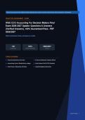 WGU C213 Accounting For Decision Makers Final Exam Actual Exam 2026&sol;2027 &ndash; 100&percnt; Verified &vert; Detailed Rationales &ndash; Pass Guaranteed &ndash; A&plus; Graded&NewLine;&NewLine;