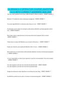 CA BRANCH 2 OPERATOR COURSE &lpar;QUESTION 1 & 2&rpar; WITH CORRECT ANSWERS 2026-2027