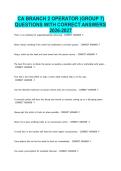 CA BRANCH 2 OPERATOR &lpar;GROUP 7&rpar; QUESTIONS WITH CORRECT ANSWERS 2026-2027&period;