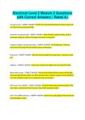 Electrical Level 2 Module 3 Questions with Correct Answers Rated A&plus;