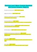Electrical Level 3 Motor Controls Questions with Correct Answers Rated A&plus;